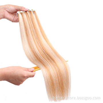 Balayage Color Piano 27/613  2.5gram/piece 18" Remy Tape In Human Hair Extension Full Cuticle 20pcs/pack